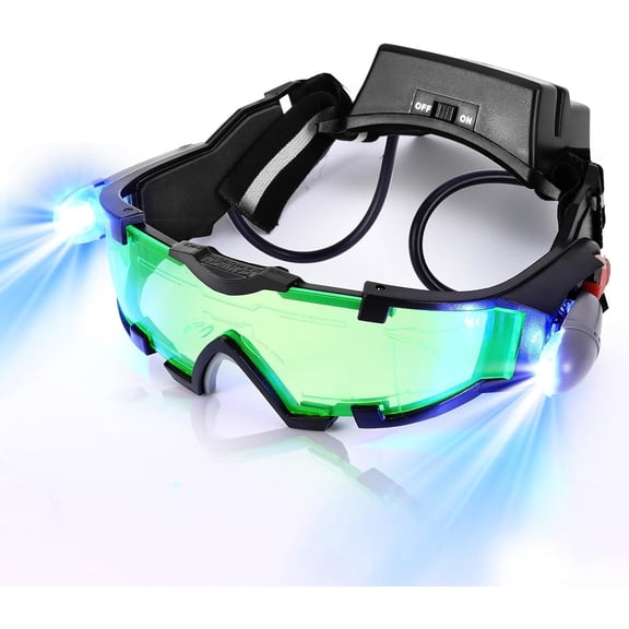 CSONGAZA Night Vision Goggles With Flip-Up Light, Spy Glasses for Kids - Racing, Cycling, Skiing, Night Vision Goggles for Boys and Girls