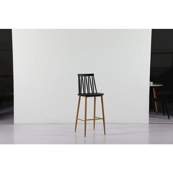 CSP Commerical Seating Products Black Windsor Barstool