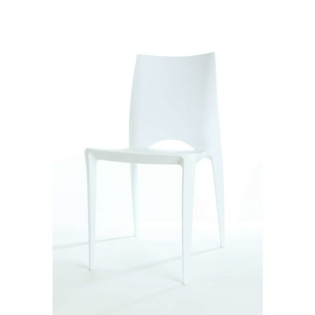 CSP Commerical Seating Products White Crescent Dining Chairs