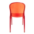 thumbnail image 1 of CSP Genoa Polycarbonate Event Chair - Stackable - Translucent - Red ( Set of 4), 1 of 2