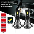 CSP H7 LED Headlight Replace Xenon Hi/Low Kit Bulbs Beam 6000K Canbus