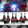 thumbnail image 1 of CSP LED Headlight High Low Beam Fog Light 8000K Ice Blue Bulbs Kit 6Pcs - for Mazda 6 2014-2017, 1 of 10