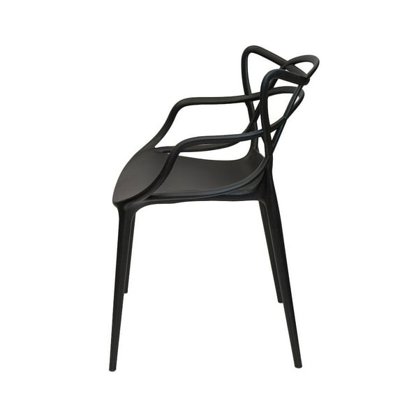 CSP Set Of 1 Kids David Side Chair -Black