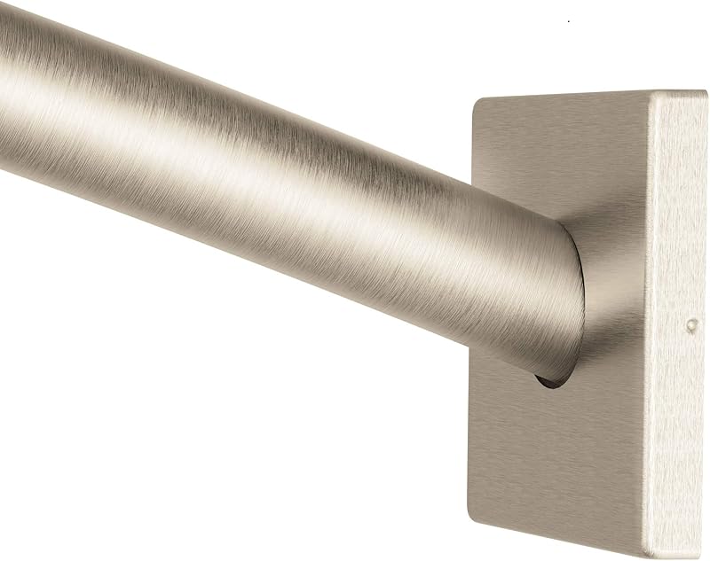 CSR2167BN Triva 5Foot Curved Fixed Mount Shower Curtain Rod with
