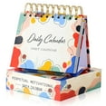 CSSAD 2025 Desk Calendar,2PCS Inspirational Quotes Mini Calendar for