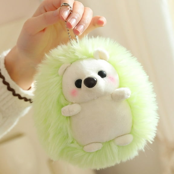 CSSAD 5.9 Inches Simulated Hedgehog Lint Toy Claw Machine Doll Wedding Gift Children's Boy and Girl Holiday Birthday Gift, Green