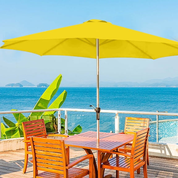 CSSAD 6.56FT Pool Umbrella Outdoor, Patio Umbrella with 8 Sturdy Ribs for Market, Terrace, Beach, Outdoor Restaurant