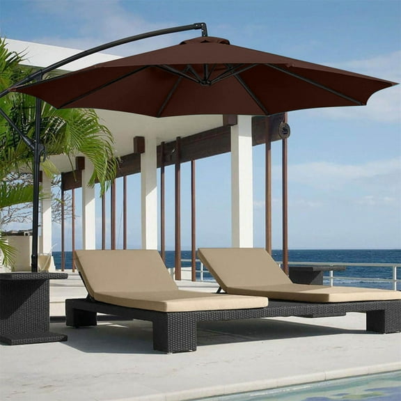 CSSAD 9.7FT Large Patio Umbrella, Pool Umbrellas Outdoor, Outdoor Patio Umbrella, Beach Umbrellas for Sand, Market Umbrella for Pool, Yard, Lawn Garden