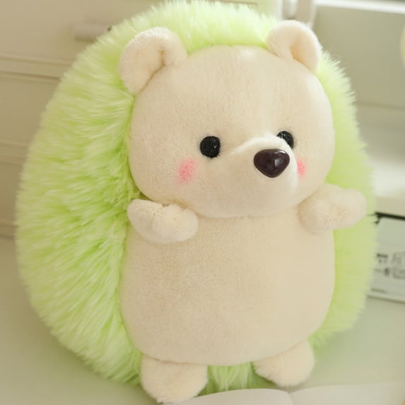 CSSAD 9.8 Inches Simulated Hedgehog Lint Toy Claw Machine Doll Wedding Gift Children's Boy and Girl Holiday Birthday Gift, Green