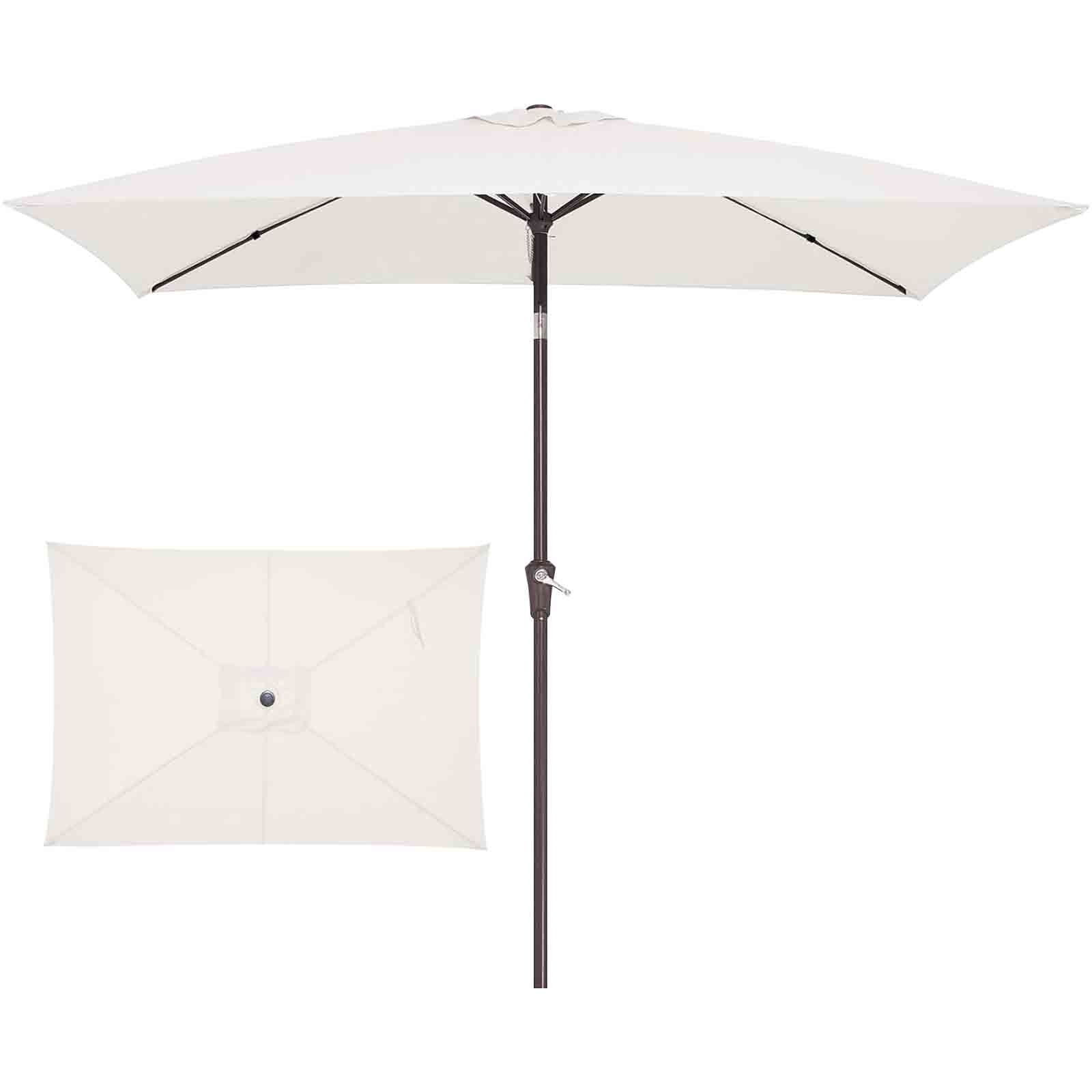 CSSAD 9.8FT Large Patio Umbrella, Extra Large Outdoor Table Umbrella, Rectangular Patio Market Umbrella for Pool, Yard, Lawn Garden