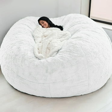 CSSAD Beanbag Chair, Oversized Bean Bag Chair with Inner Bag for Bedroom College Dorm, Living Room Furniture Sofa, Washable Comfy Velvet Suede