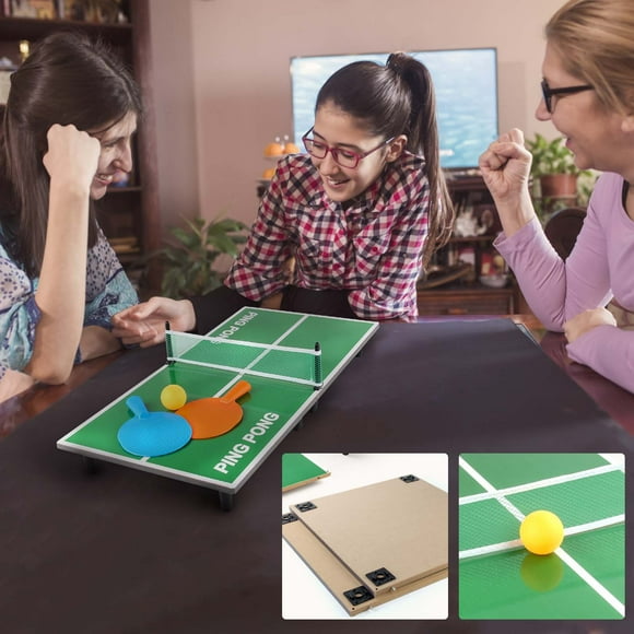 CSSAD Children's Table Tennis Table Game Toy Thickened 90cm Wooden Table Tennis Double Competitive Indoor Sports Toy