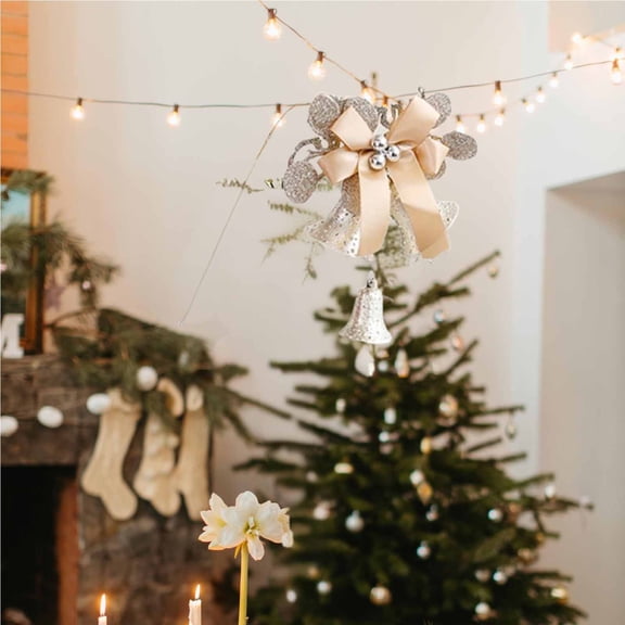 CSSAD Christmas Bells Decorative Hanging Christmas Ambiance Door Hanging Christmas Tree Decorations Bells