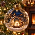 thumbnail image 1 of CSSAD Christmas Tree Decorations Balls Light Up Christmas Ornaments with Mini Holiday Scene Glowing Christmas Tree Hanging Ball Glowing Christmas Pendants for Tree Mantel Christmas Party Decor, 1 of 6