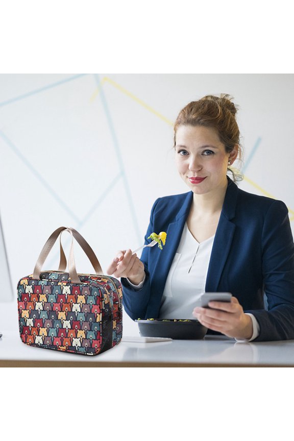 Clearance! Lunch Bag Reusable Insulated Leakproof Tote Lunch Box Container in School Work Picnic Beach Cooler & Thermal Lunch Bag for Food Containers