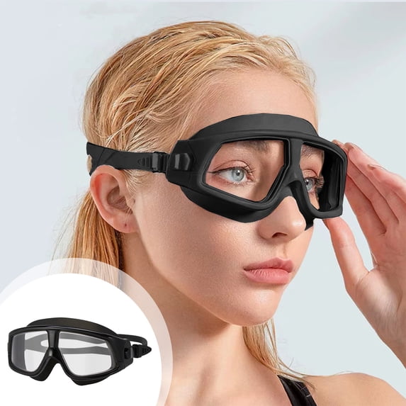 CSSAD Competitive Swim Goggles, Swimming Goggles No Leaking Full Protection Adult Men Women Youth, White