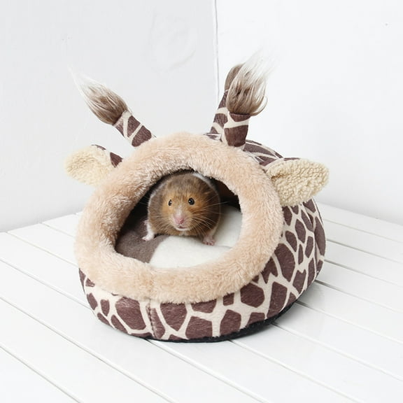 CSSAD Dog Bed, 2PC Cute Hamster Hedgehog Squirrel House Guinea Pig Bed Pad Cage