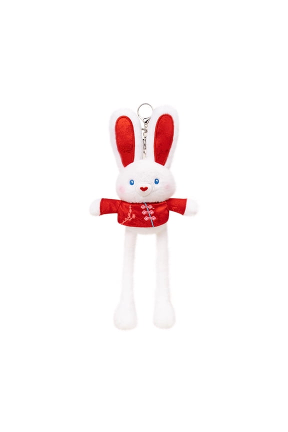Easter Bunny Toy Extendable Pull Funning Rabbits, Multicolor Stuffed Bunny Toy with Pull Up Ears, Pet Plush Bunny Doll Keychain Bag Gift Pendant for Kids