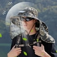 thumbnail image 1 of CSSAD Fishing Hat for Men&Women, Outdoor UV Waterproof Wide Brim Bucket Hat, UPF50+ Sun Hat with Neck Flap, Waterproof Outdoor Hiking Camping Fishing Hat, Khaki, 1 of 6
