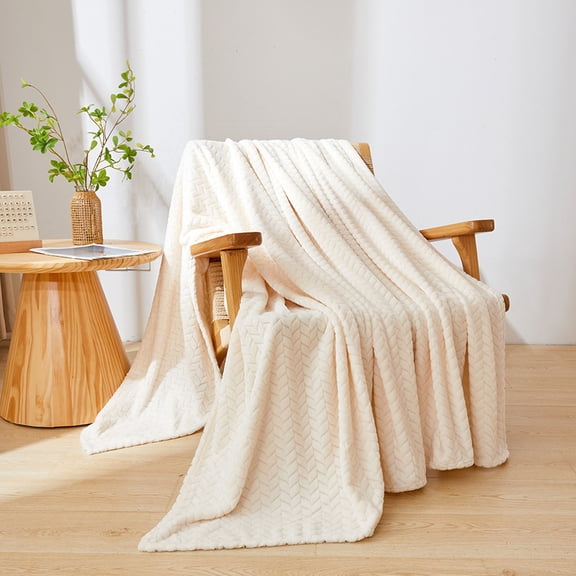 CSSAD Fleece Throw Blanket,Blanket Flannel Blanket Person Blanket Embroidered Knee Blanket office Coral Fleece Blanket Small Blanket 100x150cm,(A-Style)