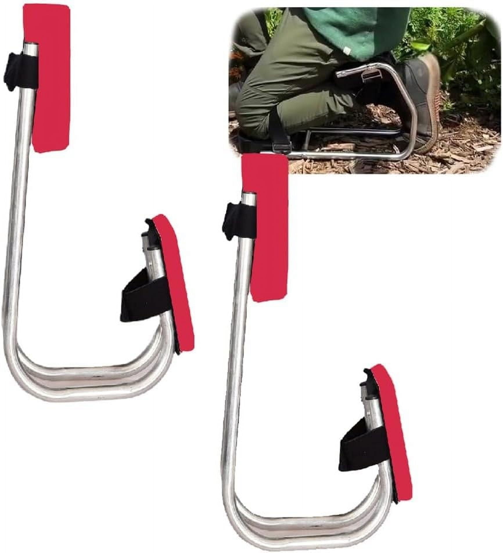 CSSAD Garden Kneeler and Seat for Gardening, Kneeling Pad Gardening Stool, Protecting Knees, Labor-Saving Tools for Farm Work (2pcs-Red)