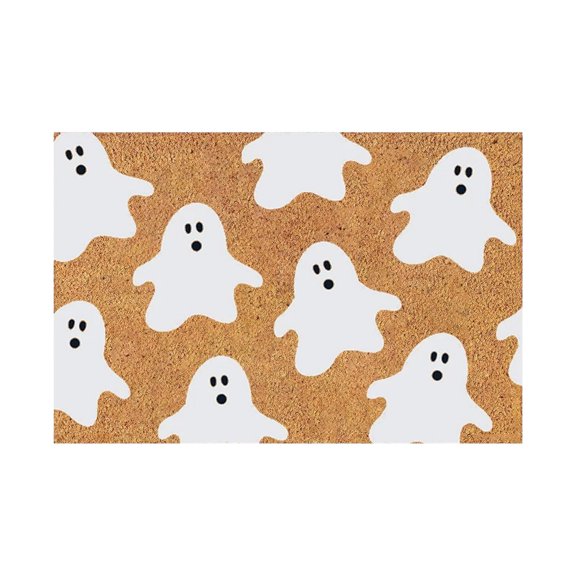 CSSAD Ghost Welcome Door Mat For Front Door Entrance Doormat Funny Door Mat Indoor Outdoor Mat Non Slip Decor 24 X 16 In