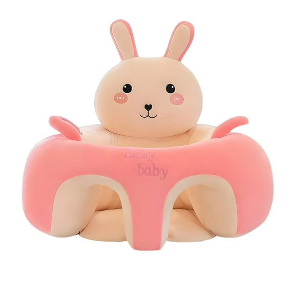 CSSAD Infant Sofa Seat, Cute Baby Bunny Sitting Chair, Infant Sofa Seat Skin Plush Safety Seat Chair, Sitting Support Chair for Learning to Sit, Baby Support Sofa for Girls Boys
