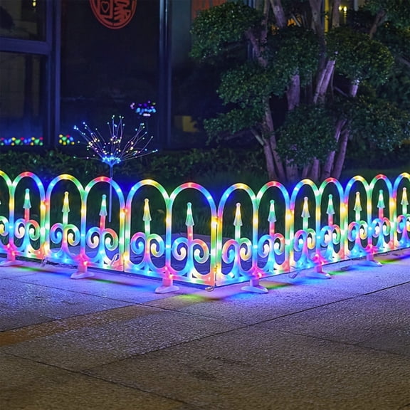 CSSAD Outdoor Solar Fence Lights, Solar Patio Lights for Party Decoration Mood Lights Marriage Proposals Shops Terraces Backyard Lawns Yard Landscaping, 20pc