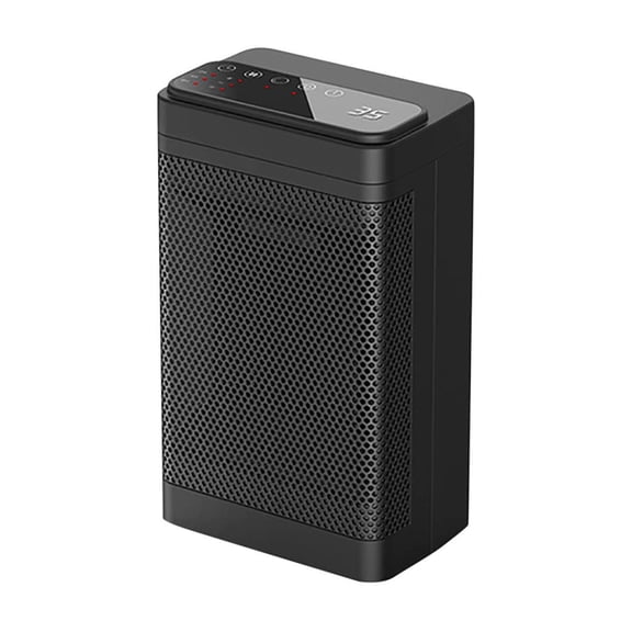 CSSAD Space Heaters,2-in-1 Desktop Mini Warm Heater Silent Heating Dormitory and Office Heater,Black