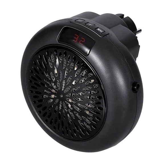 CSSAD Space Heaters for Inside,Mini Heater Small Household Desktop Portable Heater Wall Mounted Circular Heating Fan,Black