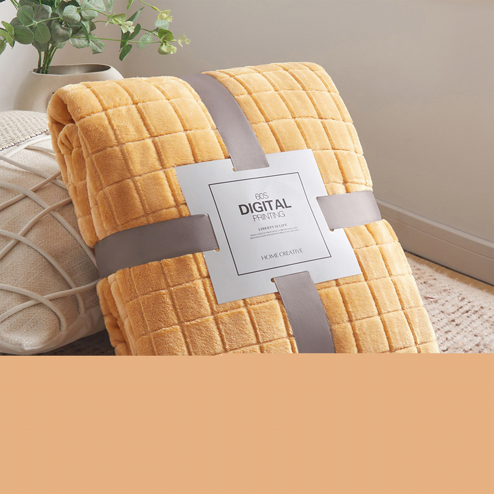 CSSAD Ultra Soft Fleece Blanket,Plaid Solid Color Flannel Blanket Couch Blanket Lap Blanket Kids Blanket Car Blanket Small Blanket 150cm X 100cm,Orange