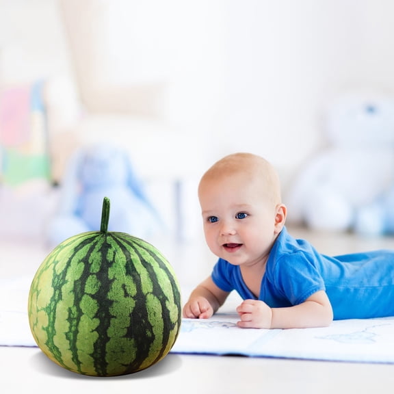 CSSAD Watermelon Shaped Pillow Toys, Simulation Fruit Model Decorative Ornaments for Home and Office, Creative Gifts for Boys and Girls