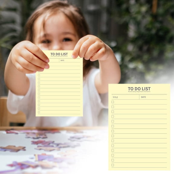 CSSJKYJ 1 Pc 50 Sheets To Do List Notepad Things To Do Notebook Weekly Planner Undated Tear off Checklist for Home Office Gifts,5 x 3.5 Inches (Yellow)