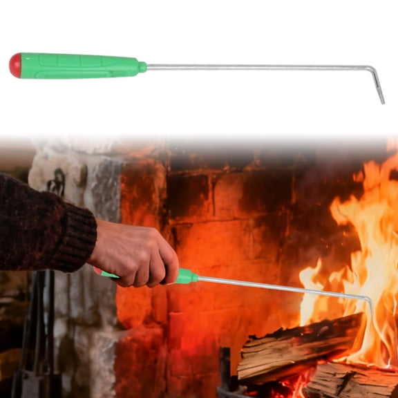 CSSJKYJ 13in Inches Fire Poker for Fire Pit Outdoor, Extra Long Campfire Poker Blower, Stainless Steel Fireplace Tools Indoor