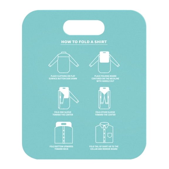CSSJKYJ 1Pc Laundry Folding Board, Portable Clothes Folder, Plastic Laundry Folders for Trave,Home(Mint Green)