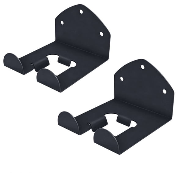 CSSJKYJ 2 Pack Garage Organizer Trimmer Rack, Wall Mount Garden Power Tool Hanger Weed Holder for Grass Trimmer, Hedge Trimmer,Garage Tool,Black