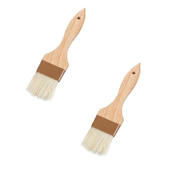 CSSJKYJ 2 Pcs Cooking Brush, Food Brush, BBQ Brushes for Sauce, Kitchen Baking Brushes for Oil, Grilling, Marinade(L 8.3"x1.8")