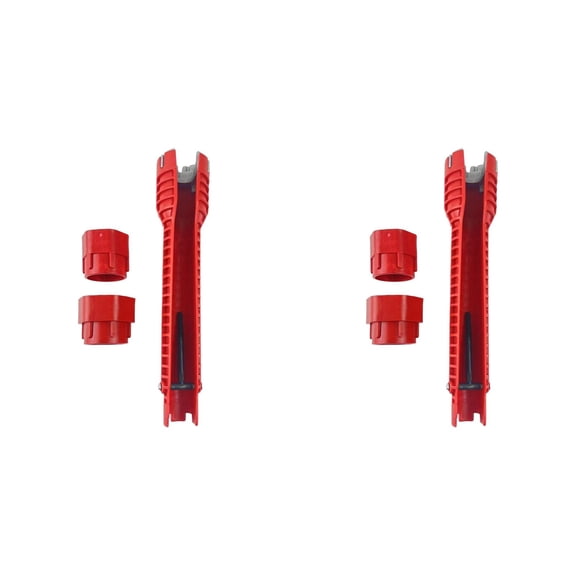 CSSJKYJ 2PCS 8 in 1 Faucet and Sink Wrench, Multifunctional Wrench Removal Nut Plumbing Tool, Bathroom Kitchen Plumbing Plumber for Tight Spaces Installation and Repairs