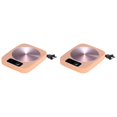 thumbnail image 1 of CSSJKYJ 2PCS Coffee Mug Warmer with 4 Temp Settings & 1-12 Hour Timer, Auto Shut Off for Desk, Smart Electric Beverage Warmer, Candle Melter for Home and Office (0.6x5x4in Pink), 1 of 9