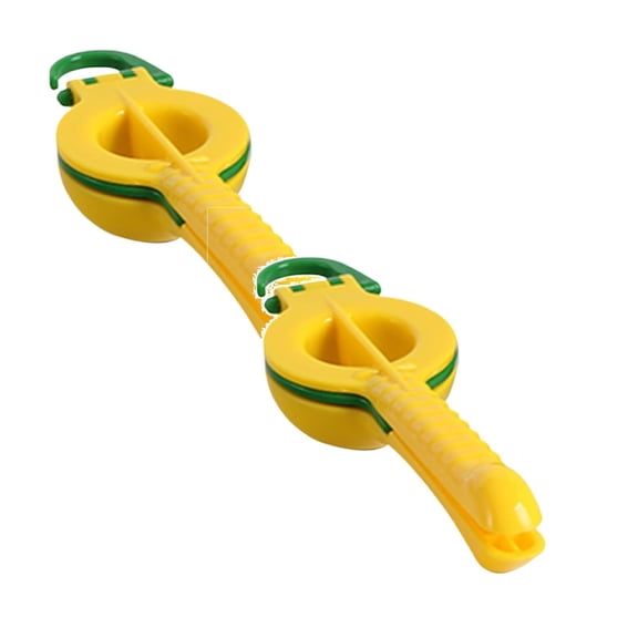 CSSJKYJ 2PCS Kitchen Metal 2-in-1 Lemon Squeezer - Sturdy Max Extraction Hand Juicer Lemon Squeezer Gets Every Last Drop - Easy to Clean Manual Citrus Juicer -Use Lemon Juicer Squeezer - Yellow/Green