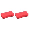 thumbnail image 1 of CSSJKYJ 2PCS Small Magnetic Dry Erase Eraser, Small Magnetic Whiteboard Eraser in Bright Color, Cute Bone Shape Dry Erase Board Eraser for Whiteboard,Teacher,Classroom,Home and Office (Red), 1 of 5