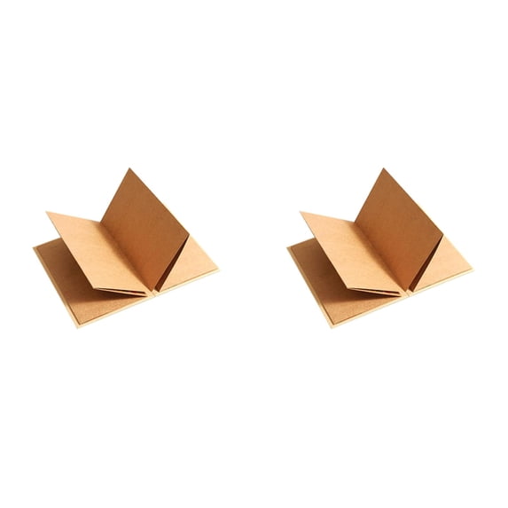 CSSJKYJ 2PCS Small Scrapbook Album 11.5x21cm DIY Photo Album with Khaki Pages 36Pages DIY Kraft Paper Scrapbooking Stretchable Folding Photos Memory Book for Wedding Graduation Anniversary