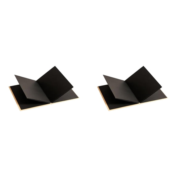 CSSJKYJ 2PCS Small Scrapbook Album 12.5x18cm DIY Photo Album with Black Pages 36Pages DIY Kraft Paper Scrapbooking Stretchable Folding Photos Memory Book for Wedding Graduation Anniversary