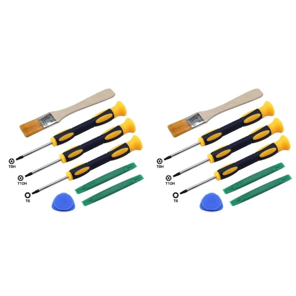 CSSJKYJ 2Packs Triwing Screwdriver for Switch, Professional Repair Tool Kit for Joy-con Joystick Replacement with Tweezers, Opening Pry Bar & Suction Cup