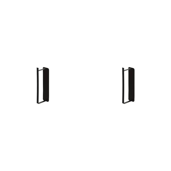CSSJKYJ 2pcs Magnetic Hanger Organizer Stacker,Clothes Hanger Storage Rack for Home,Hanger Holder for Closet Laundry Room Washing Machine,Black