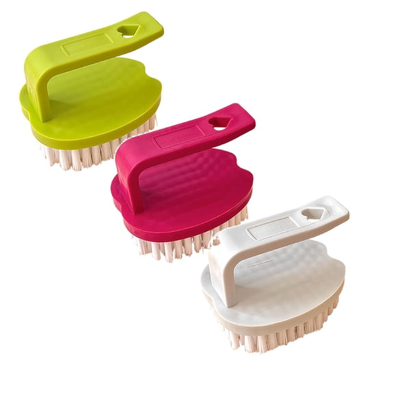 CSSJKYJ 3PCS Vegetable Scrubber Brush- Fruit and Vegetable Brushes,Vegetable Brush Scrubber for Food,Veggie Wash Brush with Stiff Bristles Vegetable Cleaner Brush for Fruits,Potatoes,Carrots & More