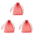 thumbnail image 1 of CSSJKYJ 3Pcs Fruit Protection Bag, 8 x 12 Inch Green Netting Cover Bags with Drawstring, Pest Barrier for Trees, Garden Cover Mesh Bags for Plant Fruit, Flower and Vegetables,Red, 1 of 9