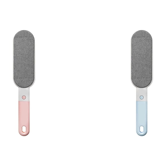 CSSJKYJ 4-in-1 Pet Hair and Lint Remover Brush – Reusable Fabric and Clothing Cleaner for Pet Hair, Lint and Fur – Handheld Multi-Surface Tool for Clothes, Upholstery Use (2PCS,Pink+Blue)