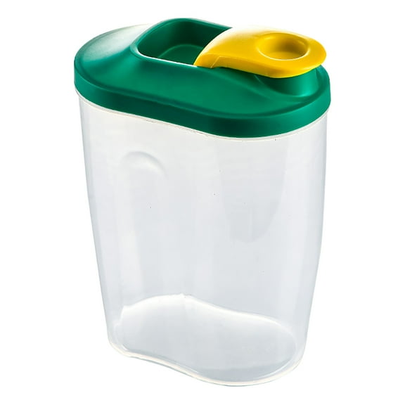 CSSJKYJ Airtight Cereal Storage Jars,Large Capacity Flour Container with Closed Compartments,Kitchen/Restaurant Storage Tanks,Airtight Sealed Lids Lock in Freshness,Multi-Compartment Design Green