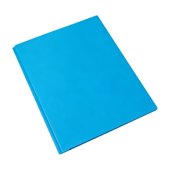 CSSJKYJ Blue PP Lever Arch File Folder with 2 Pockets – Tear-Resistant Organizer for Homework, Art & School Use at Home and Classroom